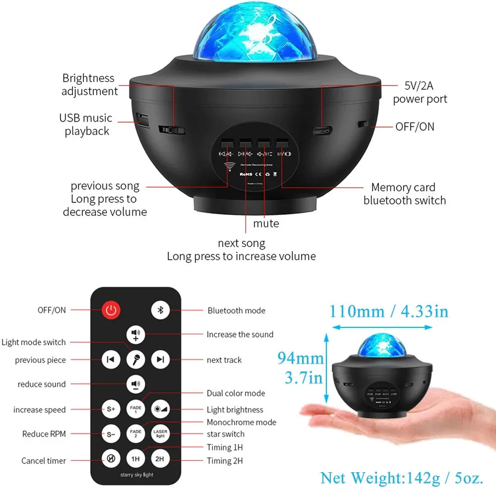Projecteur de ciel étoilé